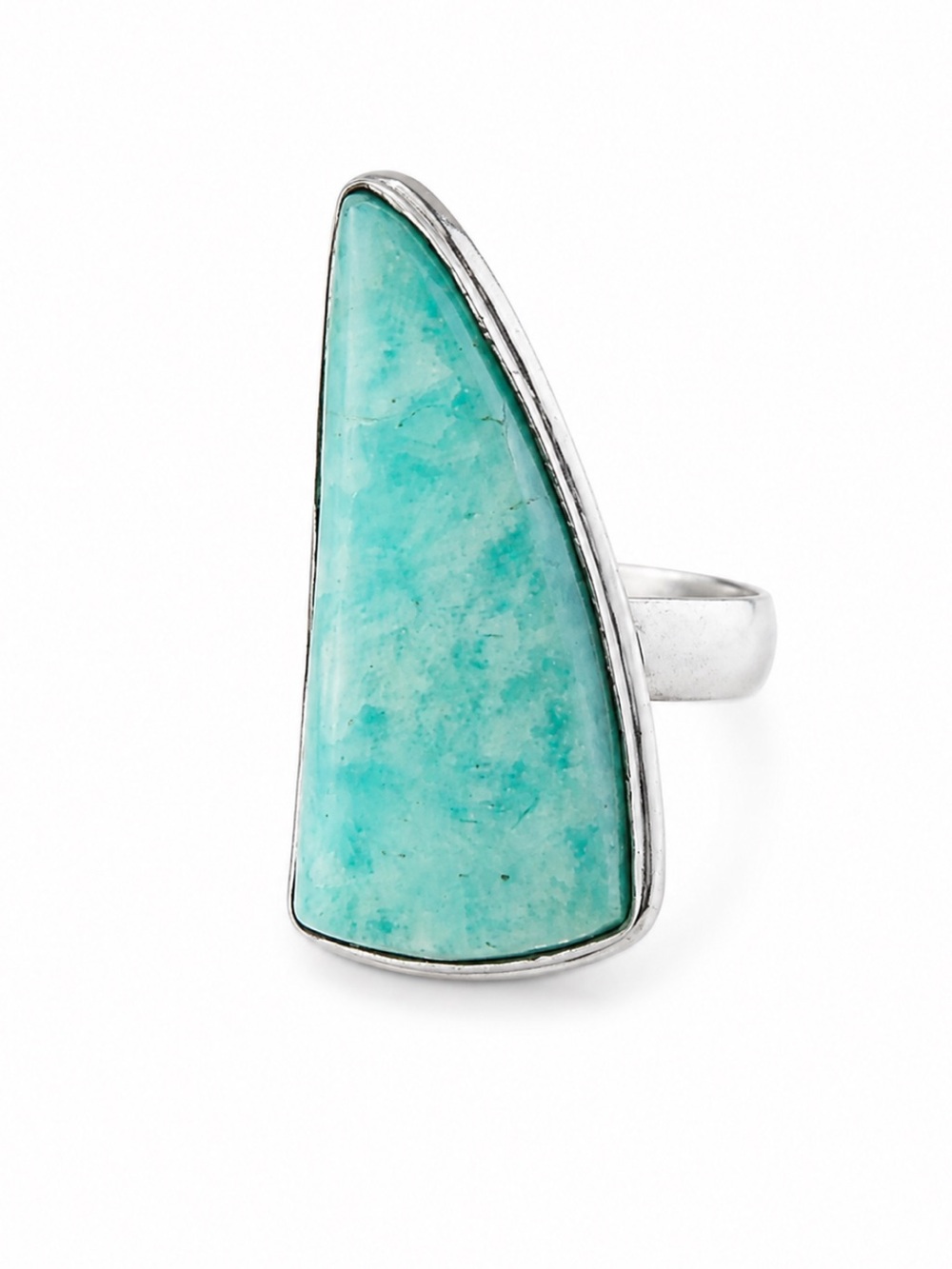 Amazonite Silver Ring